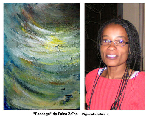 Faïza avec peinture