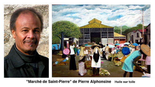 Pierre avec peinture